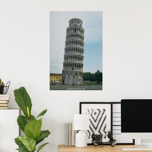 Leaning Tower of Pisa, Italië Poster (Thuiskantoor)