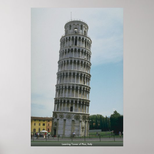 Leaning Tower of Pisa, Italië Poster (Voorkant)