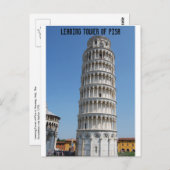 Leaning Tower of Pisa Italy Briefkaart (Voorkant / Achterkant)