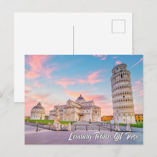 Leaning Tower Of Pisa, Italy Briefkaart (Voorkant / Achterkant)