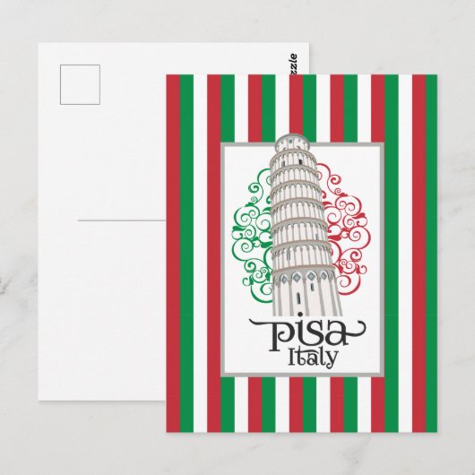 Leaning Tower of Pisa Italy for Travel Enthusiasts Briefkaart (Voorkant / Achterkant)