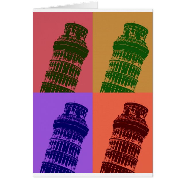 Leaning Tower of Pisa Pop Art (Voorkant)