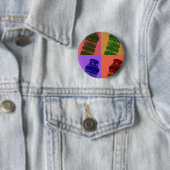Leaning Tower of Pisa Pop Art Ronde Button 5,7 Cm (In situ)