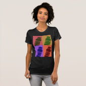 Leaning Tower of Pisa Pop Art T-shirt (Voorkant volledig)