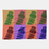 Leaning Tower of Pisa Pop Art Theedoek (Horizontaal)