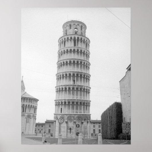 Leaning Tower of Pisa Poster (Voorkant)