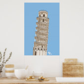 Leaning Tower of Pisa Poster (Keuken)