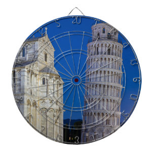Leaning Tower of Pisa 's nachts Dartbord