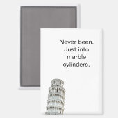 Leaning Tower of Pisa Travel Refrigerator Magneet (Voorkant / Achterkant)