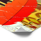 Leaning Tower of Pisa Vintage vacation print. Poster (Hoek)