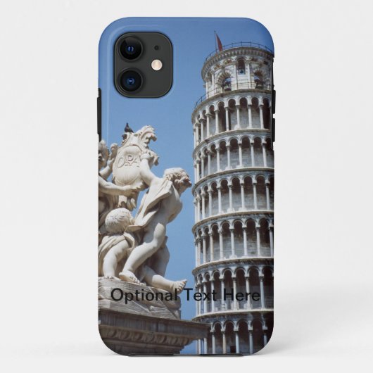 Leaning Tower van Pisa met Cherub Statue Case-Mate iPhone Case (Achterkant)