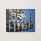 Leaning Tower van Pisa met Cherub Statue Legpuzzel (Horizontaal)