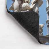Leaning Tower van Pisa met Cherub Statue Muismat (Hoek)