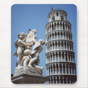 Leaning Tower van Pisa met Cherub Statue Muismat
