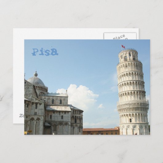 Leaningtoren Briefkaart (Voorkant / Achterkant)