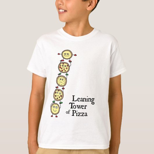 Leaningtoren van Pizza T-shirt (Voorkant)