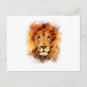 Leão Aquarela Briefkaart (Voorkant)