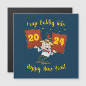 Leap Bolly Into 2024 Nieuwjaarsviering Cartoon (Voorkant / Achterkant)