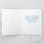 Leap Bolly Into 2024 Nieuwjaarsviering Cartoon Kaart (Binnen)