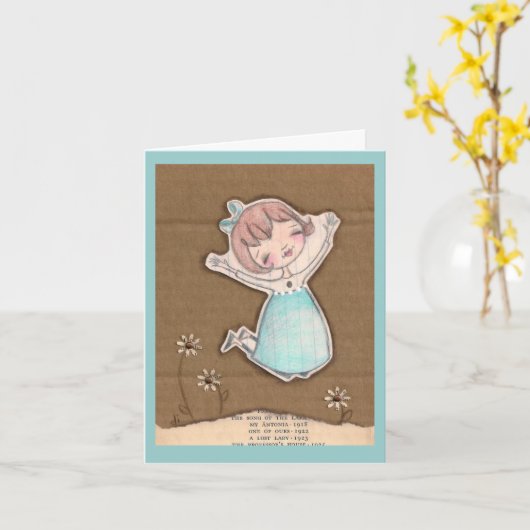 Leap Cardboard Collage - Kaart (Gele Bloem)