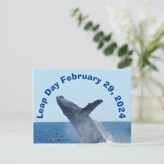 Leap Day 29 februari 2024 Briefkaart (Staand voorkant)