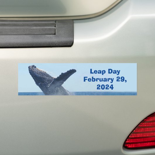 Leap Day 29 februari 2024 Bumpersticker (Op auto)
