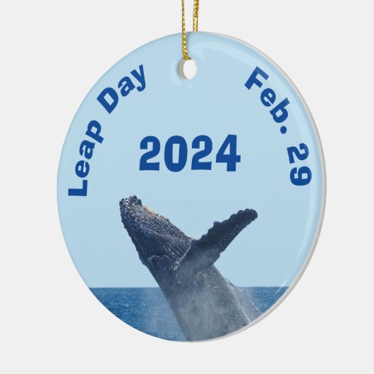 Leap Day 29 februari 2024 Keramisch Ornament (Links)