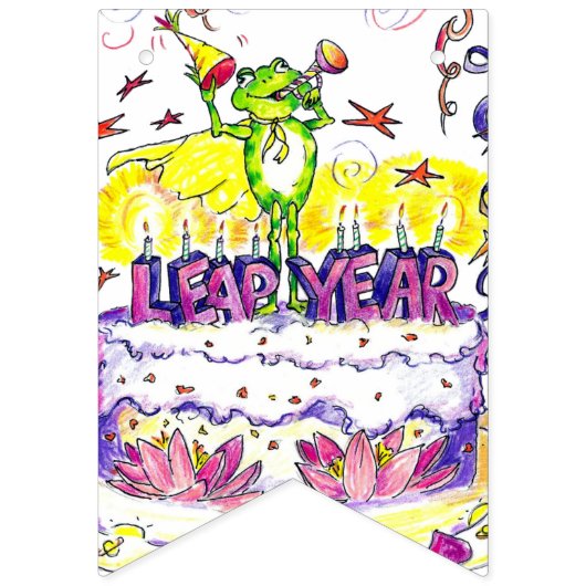 LEAP DAY Banner HAPPY (Eerste vlag)