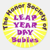 LEAP DAY CLUB RONDE STICKER (Voorkant)