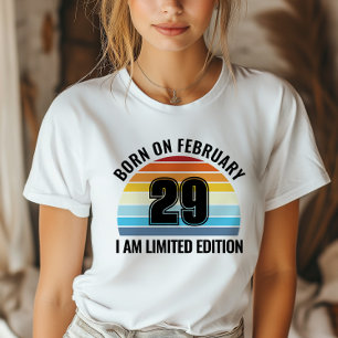 Leap Day Feb 29  Sunset Leap Jaar Verjaardag T-shirt