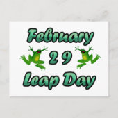 Leap Day Februari 29 Briefkaart (Voorkant)