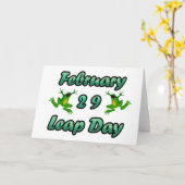 Leap Day Februari 29 Kaart (Gele Bloem)