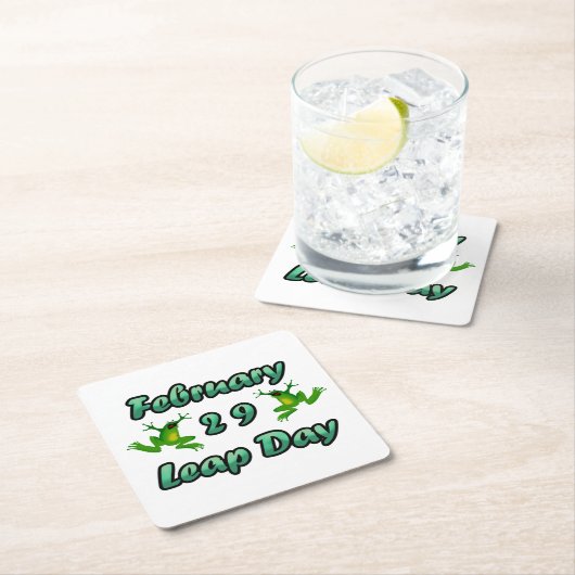 Leap Day Februari 29 Kartonnen Onderzetters (Insitu)
