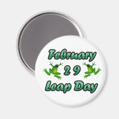 Leap Day Februari 29 Magneet (Voorkant / Achterkant)