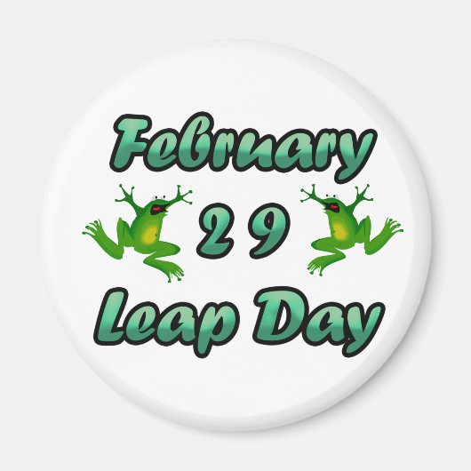 Leap Day Februari 29 Magneet (Voorkant)