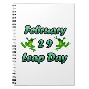 Leap Day Februari 29 Notitieboek