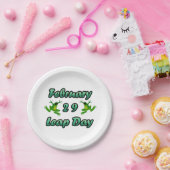 Leap Day Februari 29 Papieren Bordje (Feest)