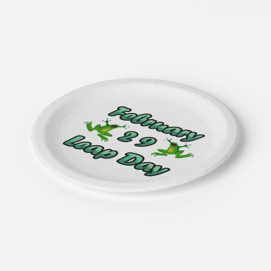 Leap Day Februari 29 Papieren Bordje (Gekanteld)