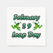 Leap Day Februari 29 Servet (Voorkant)