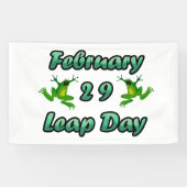 Leap Day Februari 29 Spandoek (Horizontaal)