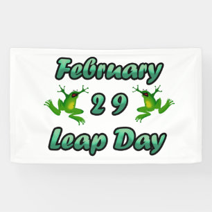 Leap Day Februari 29 Spandoek