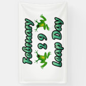 Leap Day Februari 29 Spandoek (Verticaal)