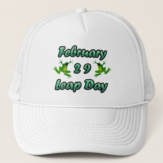 Leap Day Februari 29 Trucker Pet (Voorkant)