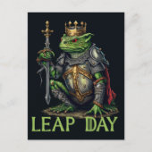 Leap Day Frog King Briefkaart (Voorkant)