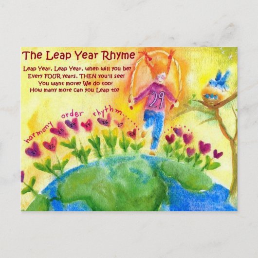 Leap Day Info Kaart (Voorkant)