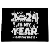 Leap Day Leaper 2024 is mijn jaar 29 feb verjaarda Groot Cadeauzakje (Voorkant)