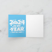 Leap Day Leaper 2024 is mijn jaar 29 feb verjaarda Kaart (Binnen)