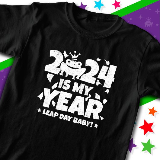 Leap Day Leaper 2024 is mijn jaar 29 feb verjaarda T-shirt