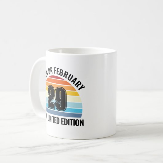 Leap Day Verjaardag 29 feb Koffiemok (Voorkant links)