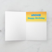 Leap Frog 5 jaar verjaardagskaart aanpassen Kaart (Binnen)